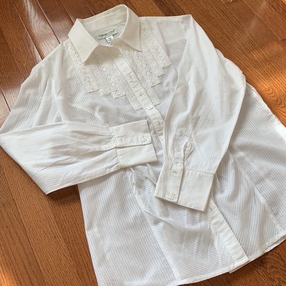 Coldwater Creek button down with split back detail - Picture 2 of 8